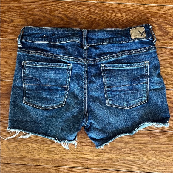 American Eagle Outfitters Distressed Blue Jean Shorts - Picture 4 of 4